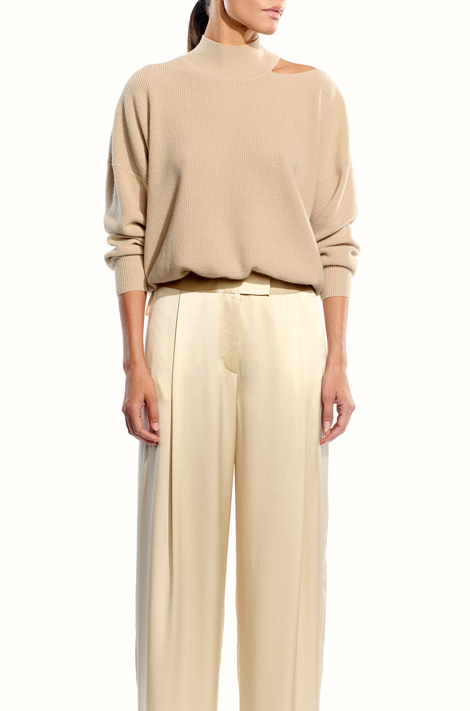 Open Shoulder Sweater