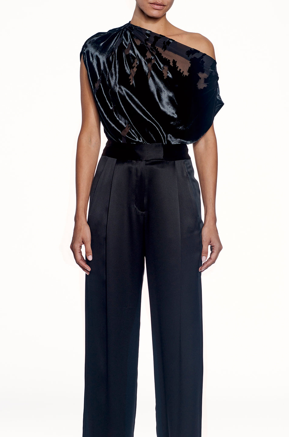 Velvet Draped Top- FINAL SALE
