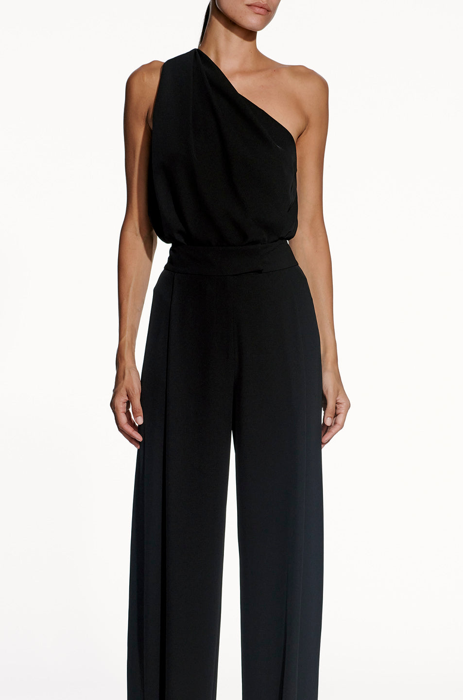 One Shoulder Pleat Top