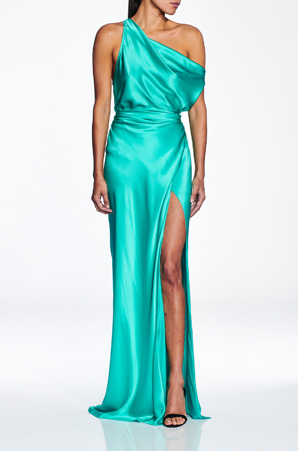 Asymmetrical Cowl Wrap Gown - FINAL SALE