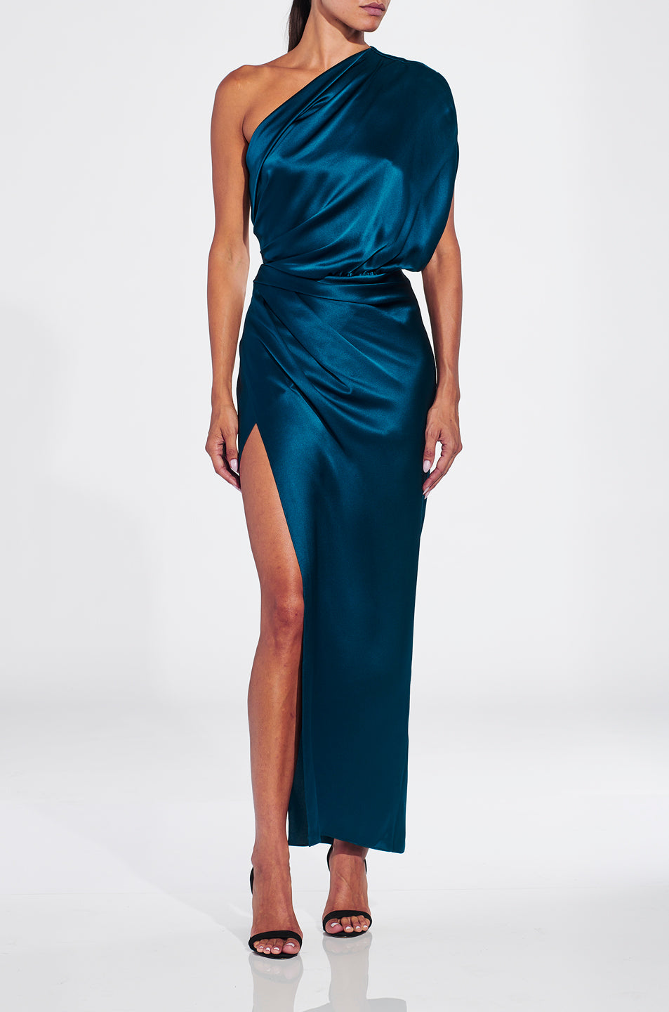 Drop Sleeve Drape Dress