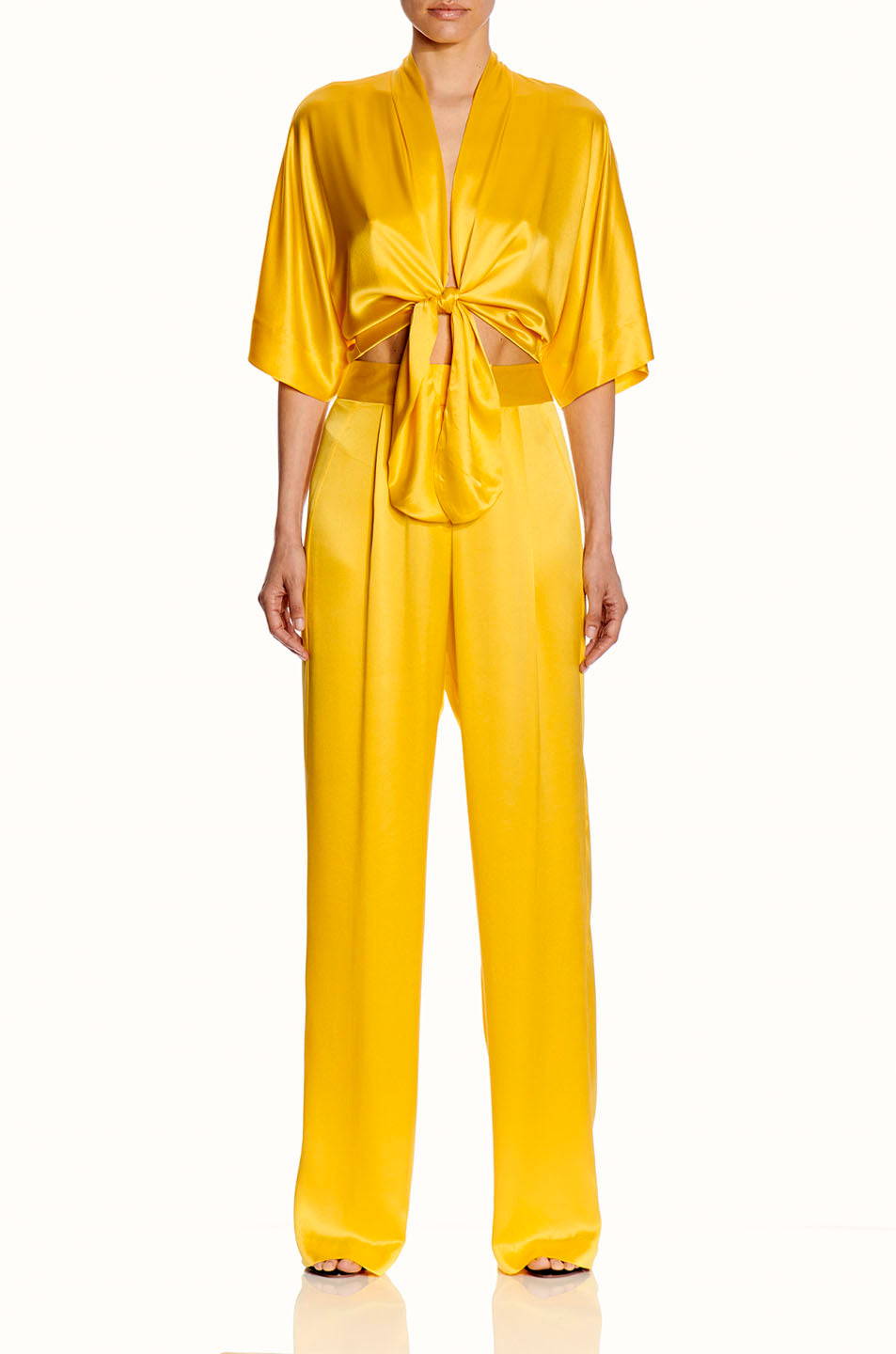 Dolman Tie Front Blouse