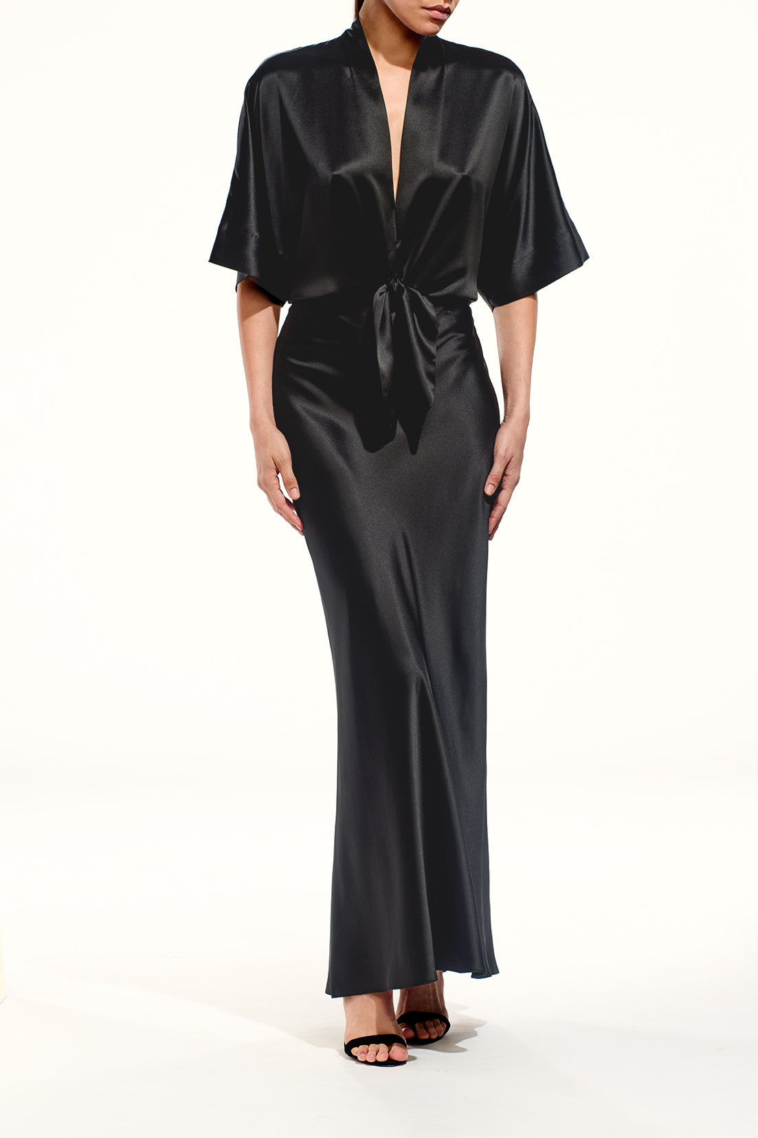 Dolman Tie Front Blouse