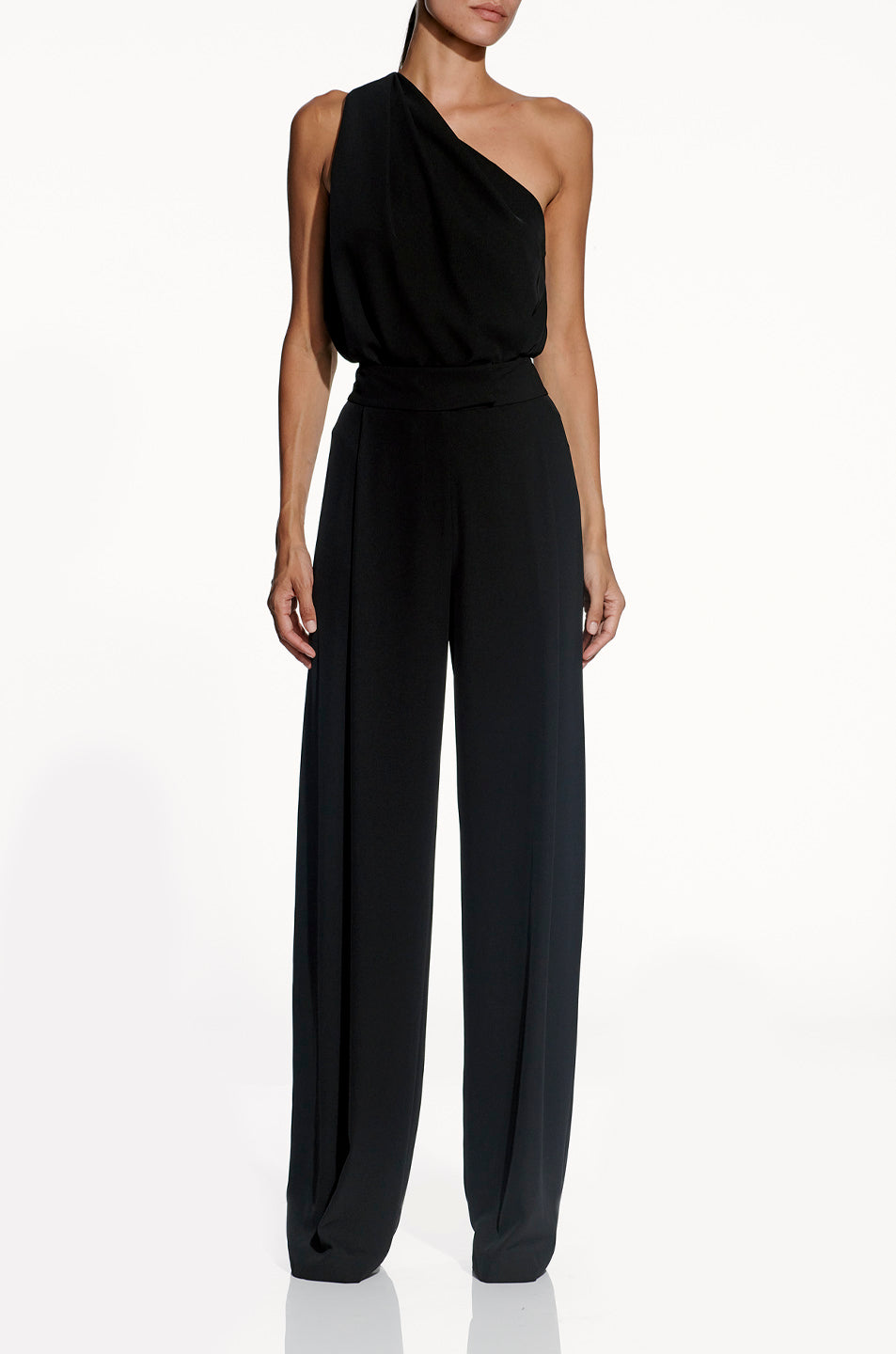 One Shoulder Pleat Top