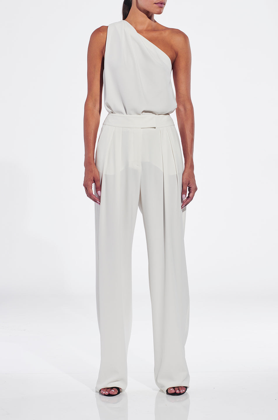 One Shoulder Pleat Top