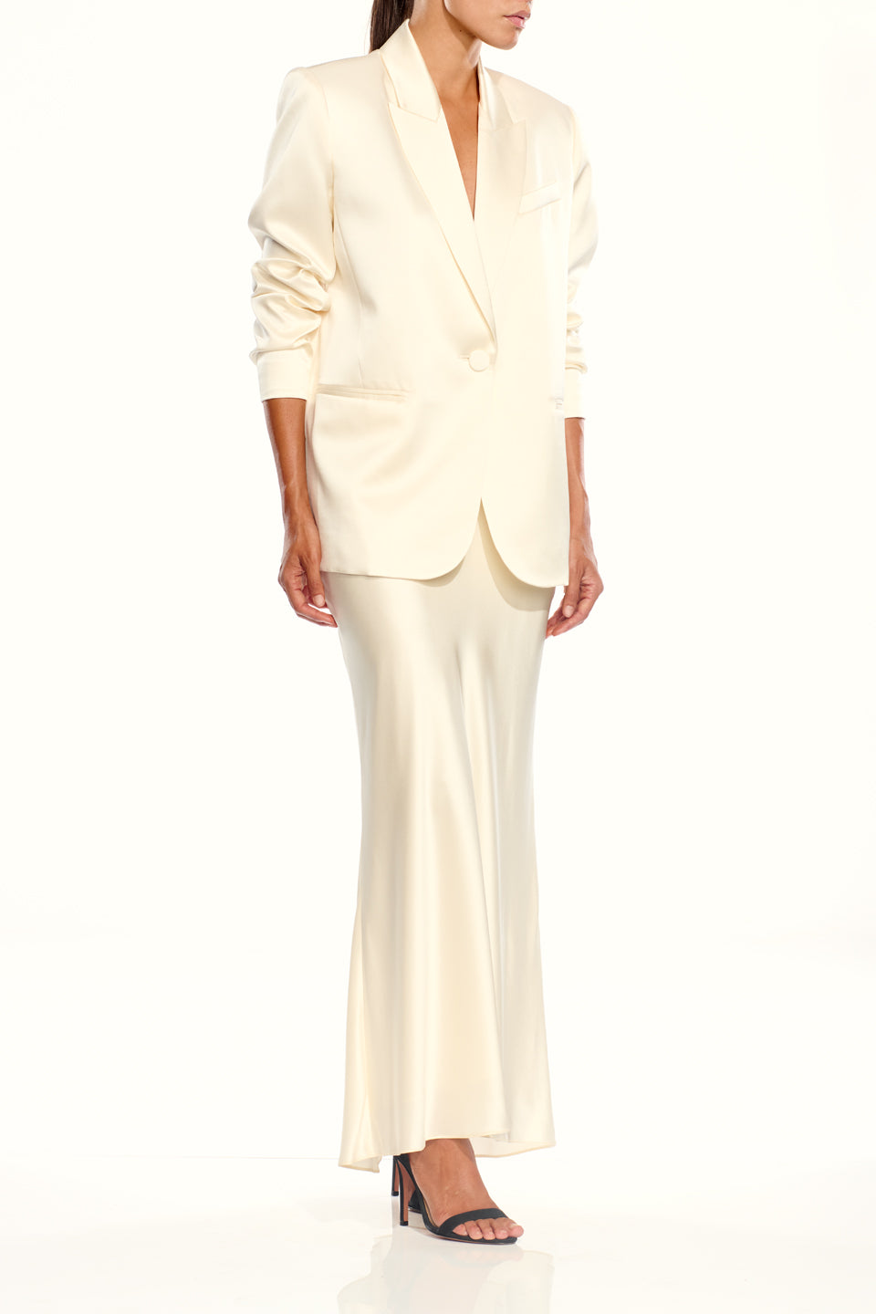 Oversized Silk Blazer
