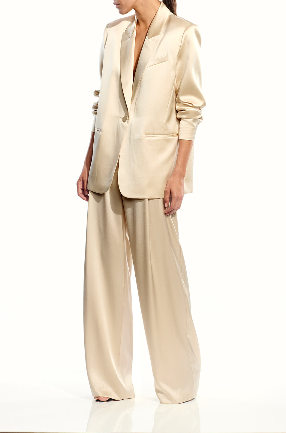 Oversized Silk Blazer