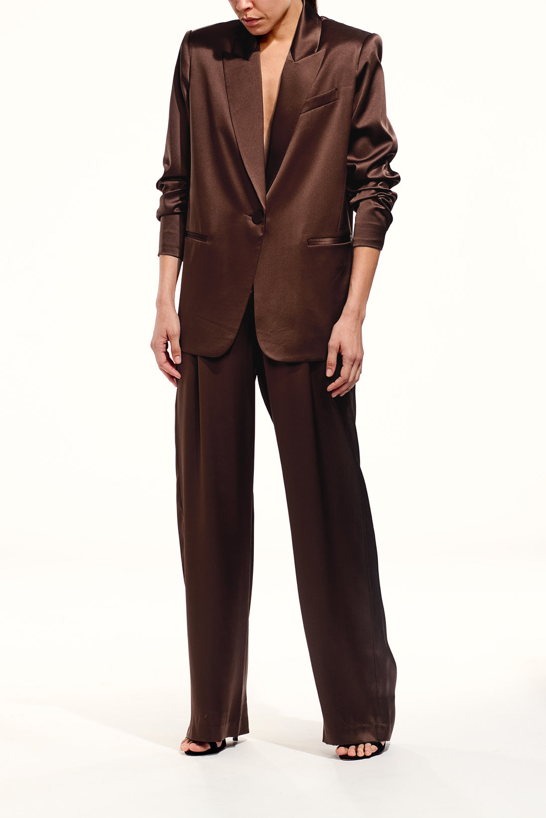 Oversized Silk Blazer