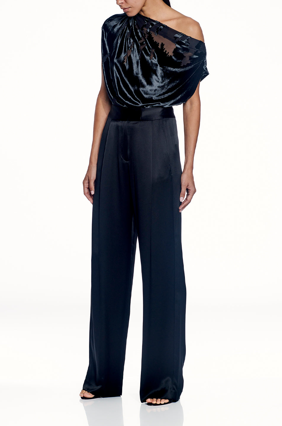 Velvet Draped Top- FINAL SALE