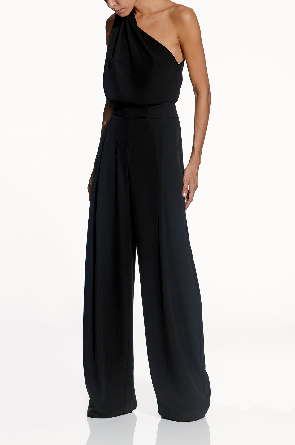 One Shoulder Pleat Top