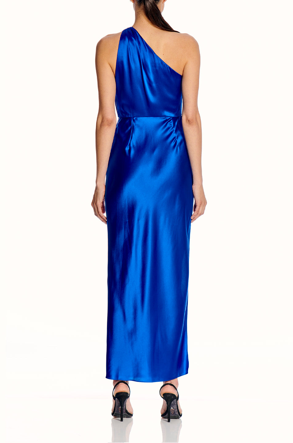 One Shoulder Asymmetrical Draped Dress