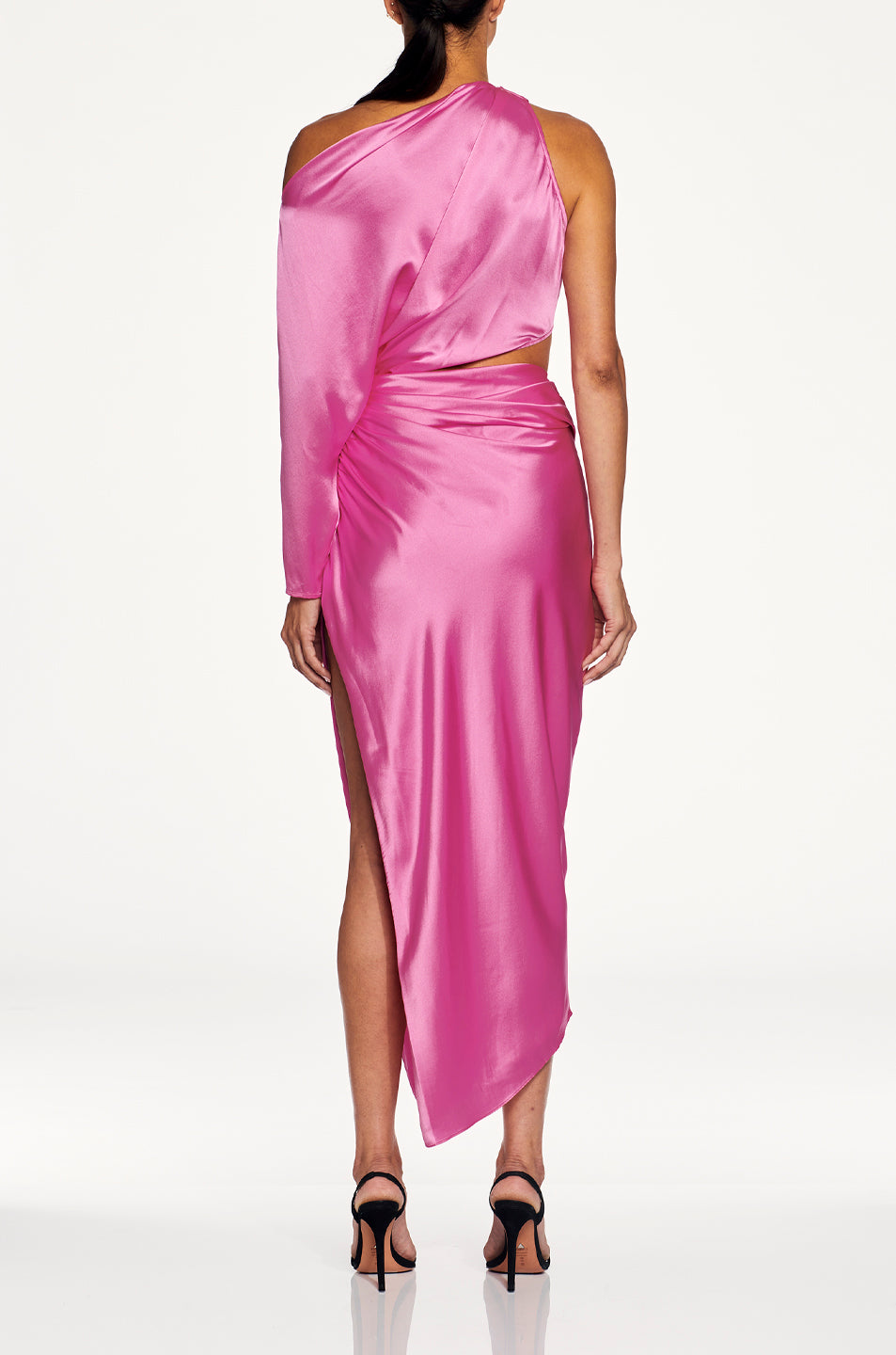One Sleeve Drape Dress- FINAL SALE