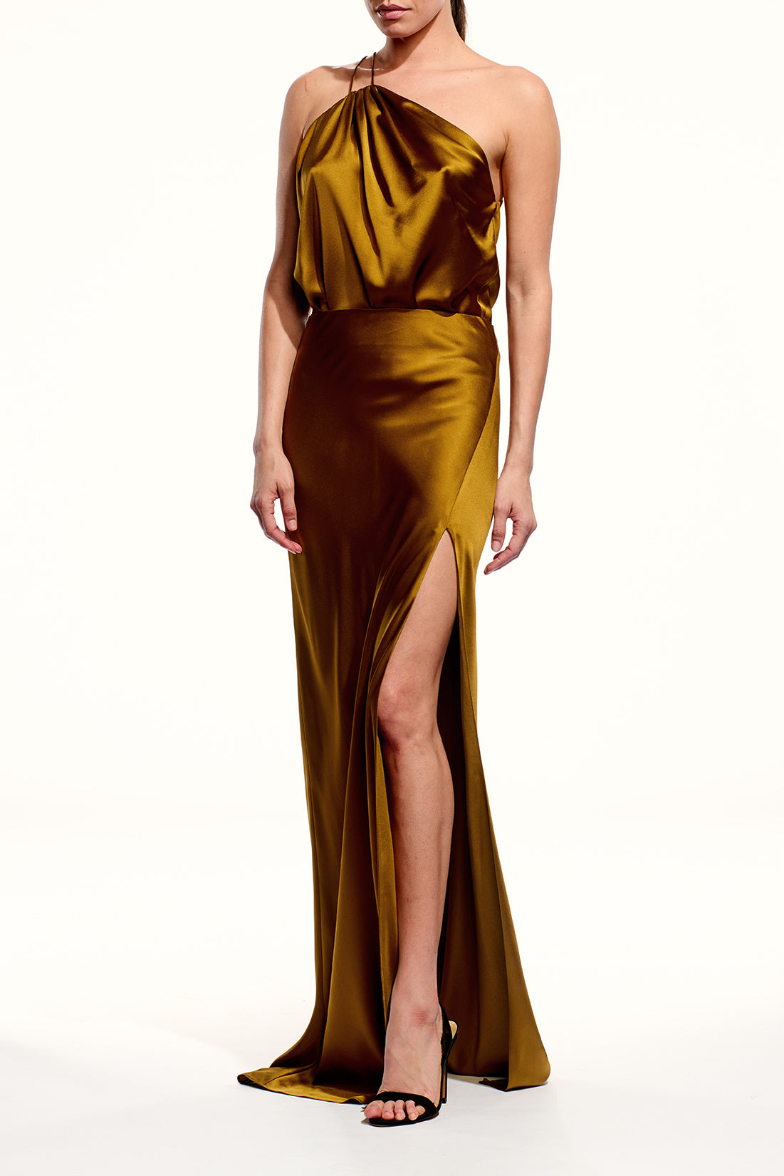 Gala Bias Skirt With Slit