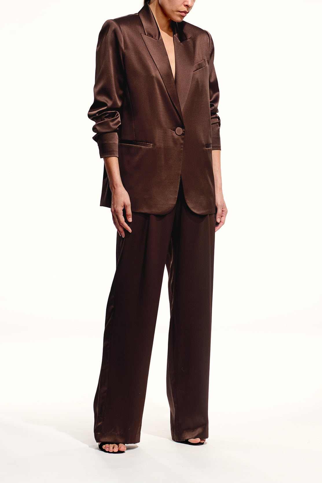 Oversized Silk Blazer