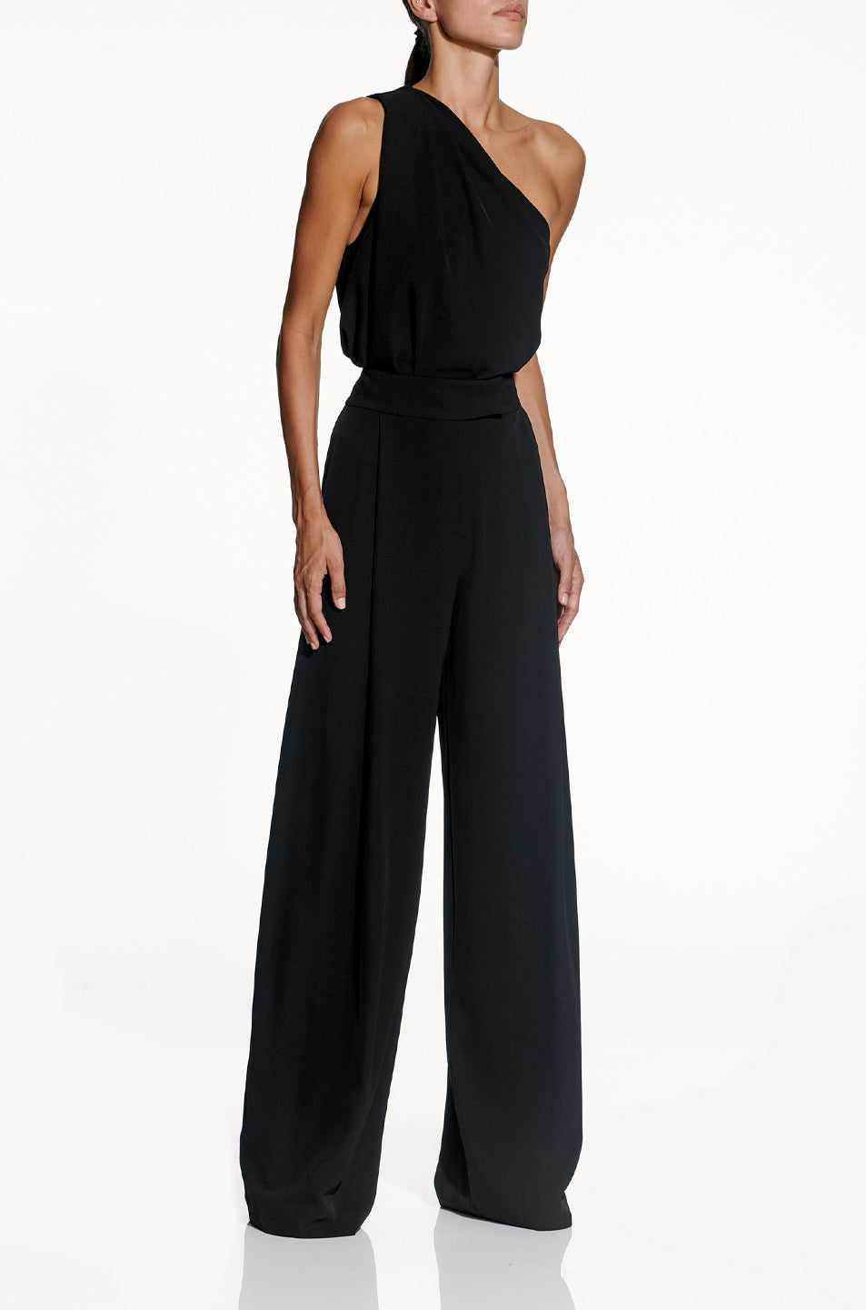 One Shoulder Pleat Top
