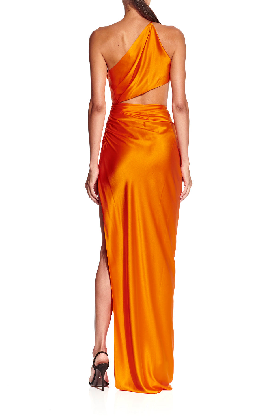 One Shoulder Cut Out Gown- FINAL SALE