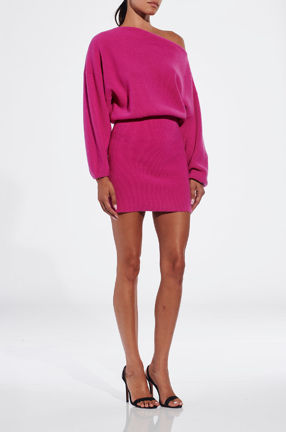 Off Shoulder Sweater Mini Dress- FINAL SALE