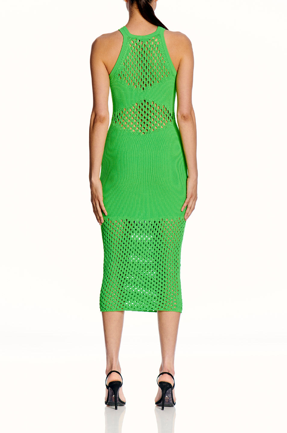 Racer Crochet Knit Dress