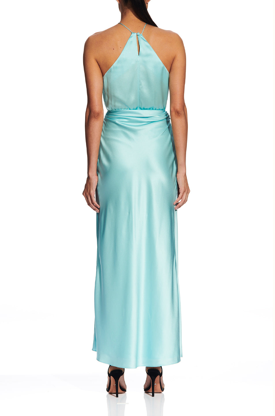 Asymmetrical Halter Dress