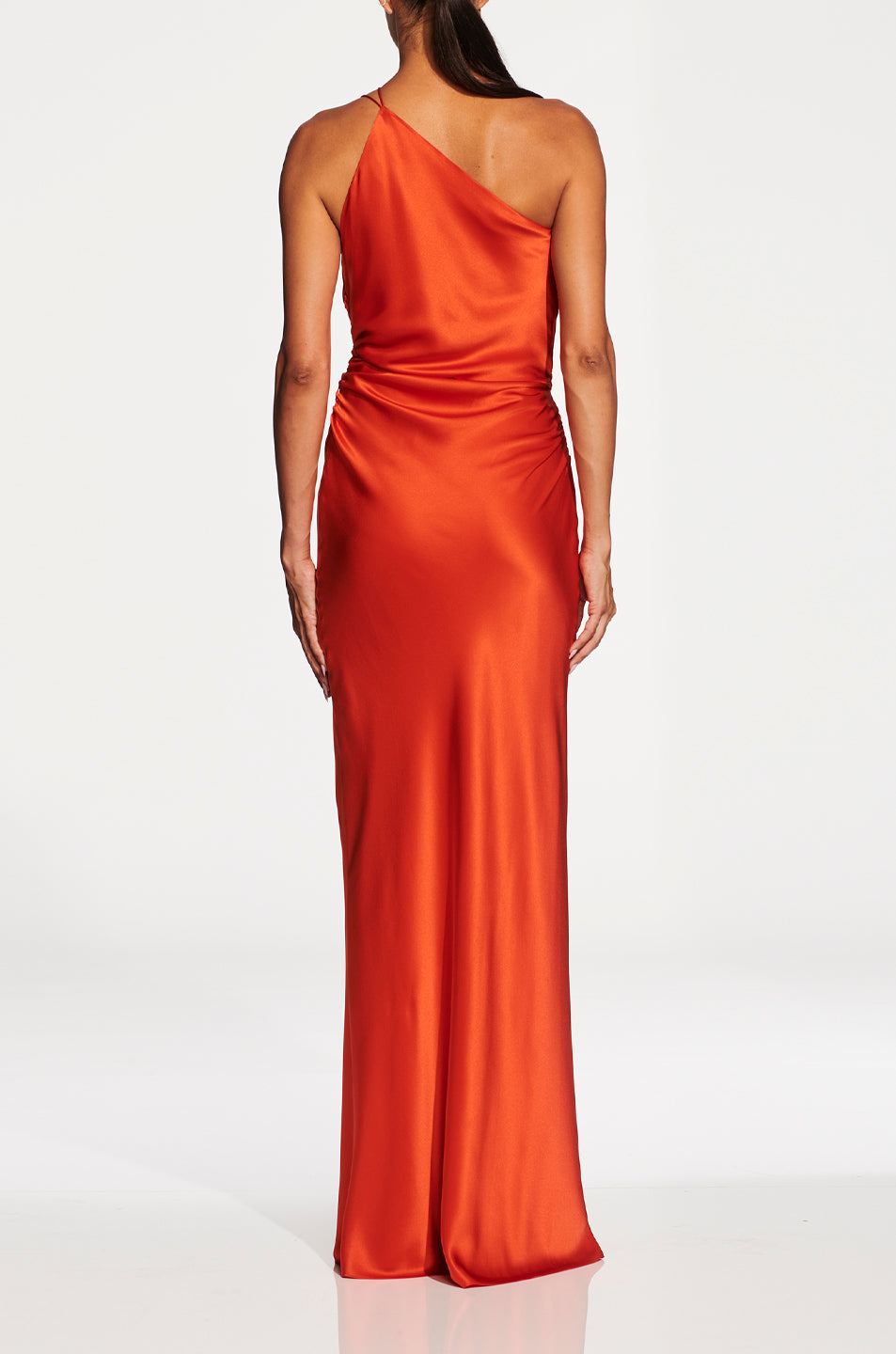 One Shoulder Cowl Gown