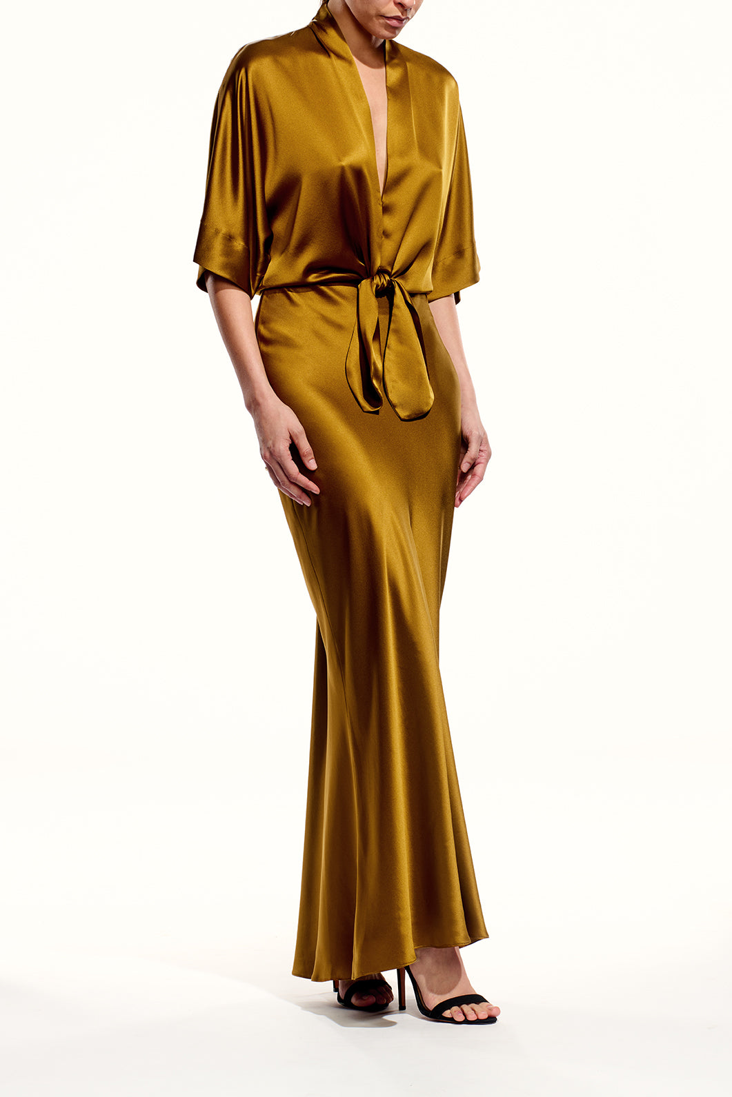 Dolman Tie Front Blouse