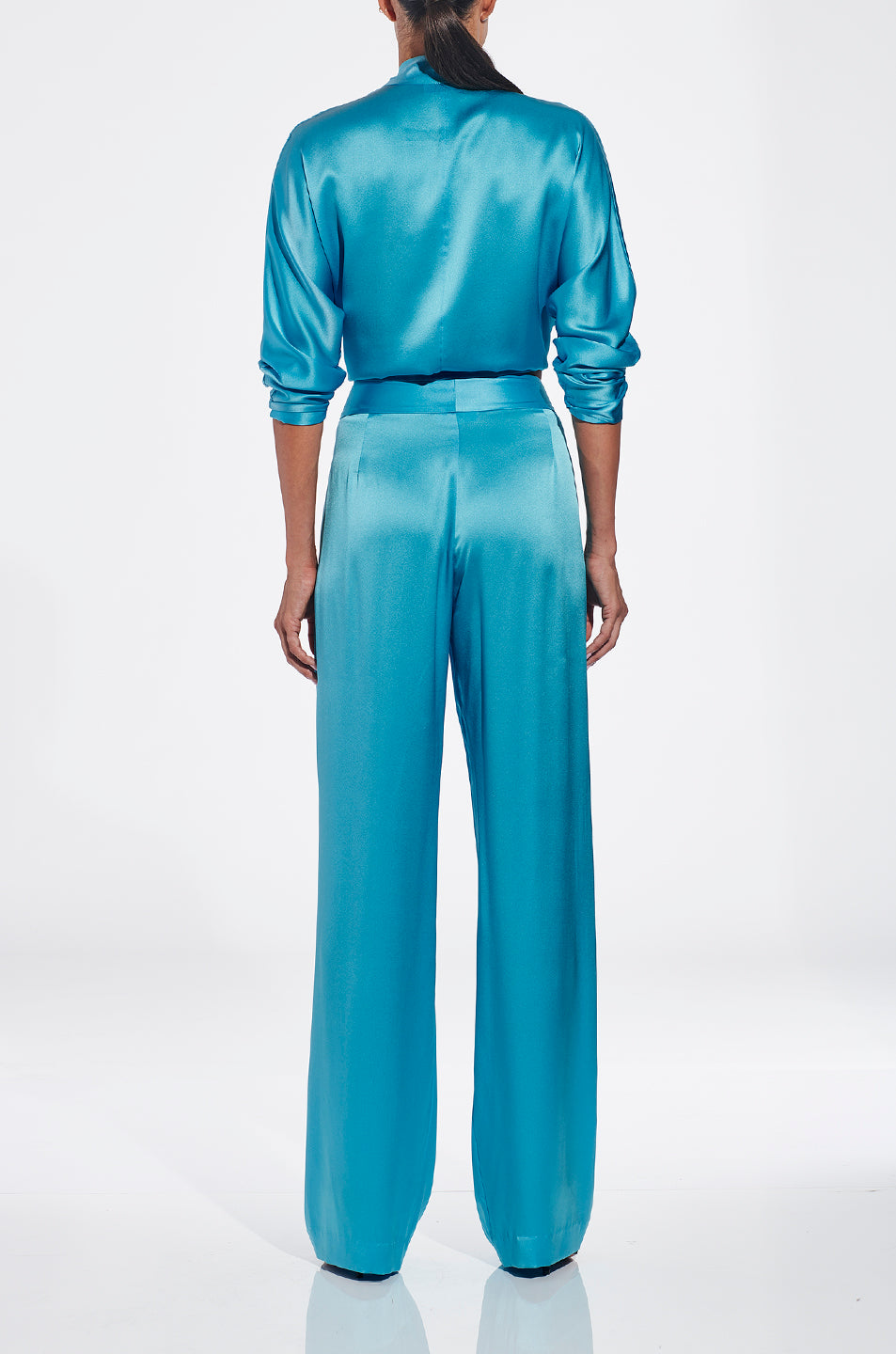 Long Sleeve Tie Front Blouse- FINAL SALE