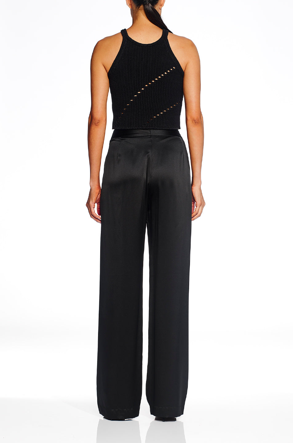 Curved Knit Racer Top- FINAL SALE