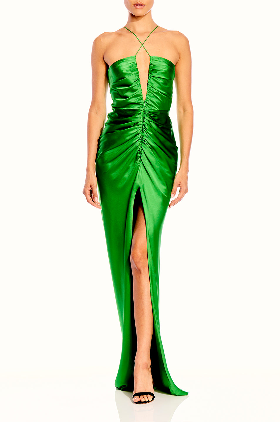 Keyhole Gathered Gown- FINAL SALE