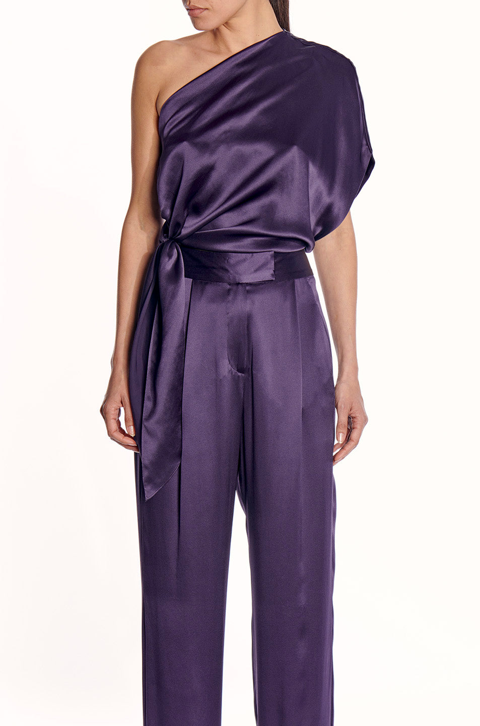 One Shoulder Top With Tie