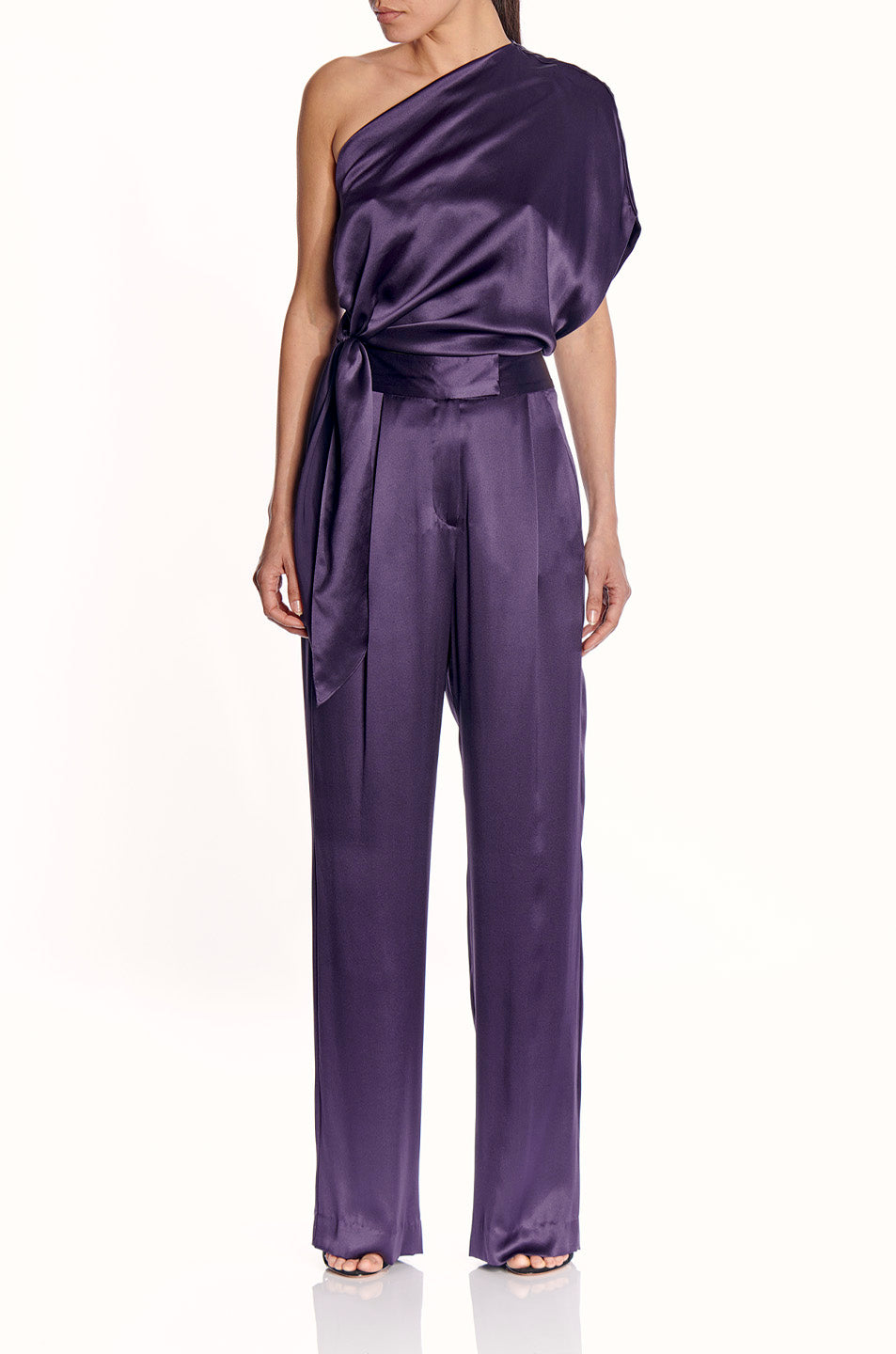 One Shoulder Top With Tie