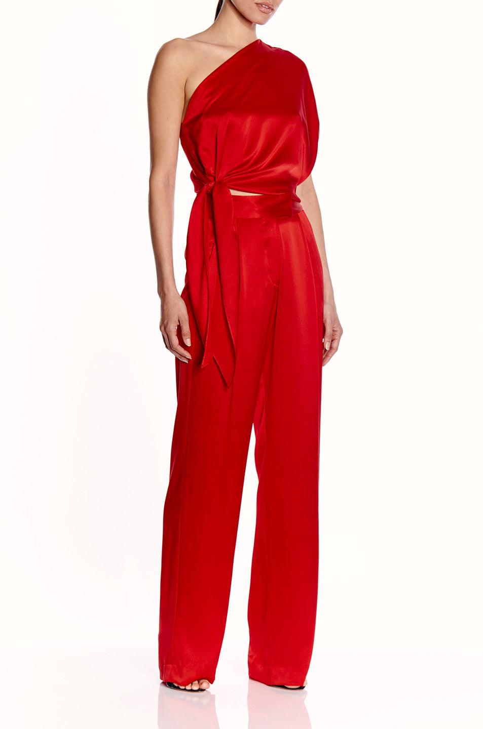 One Shoulder Top With Tie