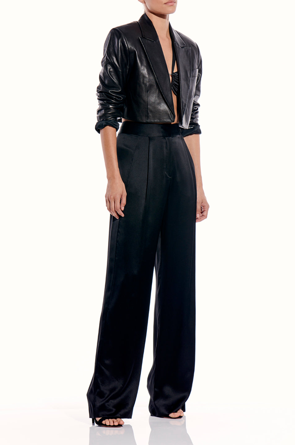 Leather Crop Dinner Jacket
