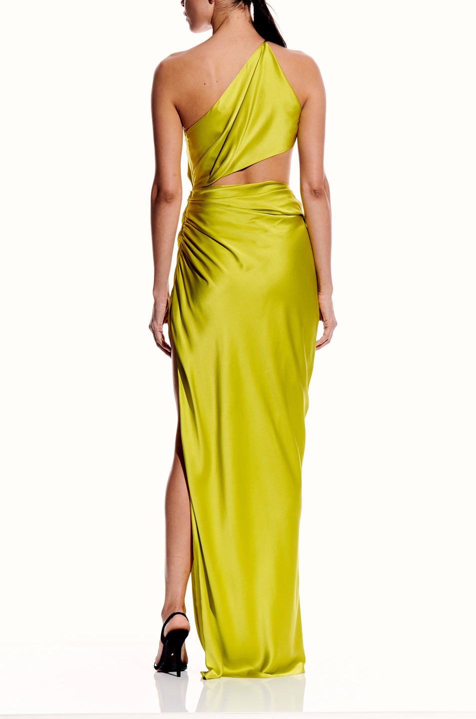 One Shoulder Cut Out Gown- FINAL SALE