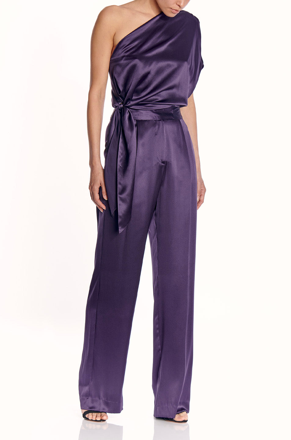 One Shoulder Top With Tie