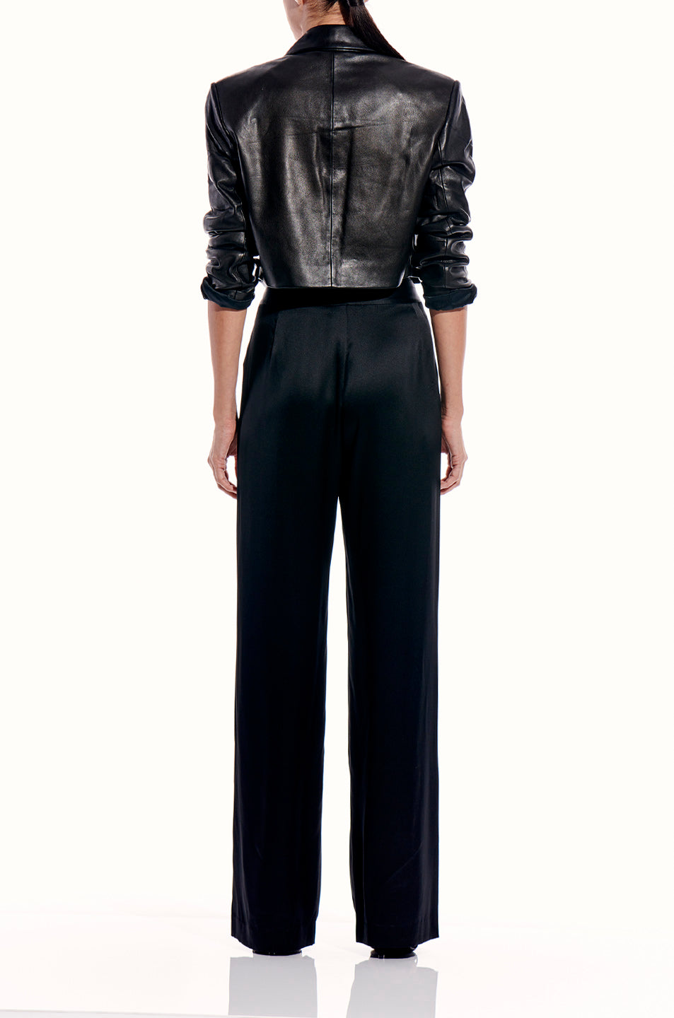 Leather Crop Dinner Jacket