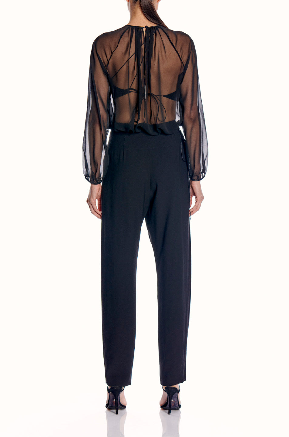 Chiffon Gathered Blouse- FINAL SALE