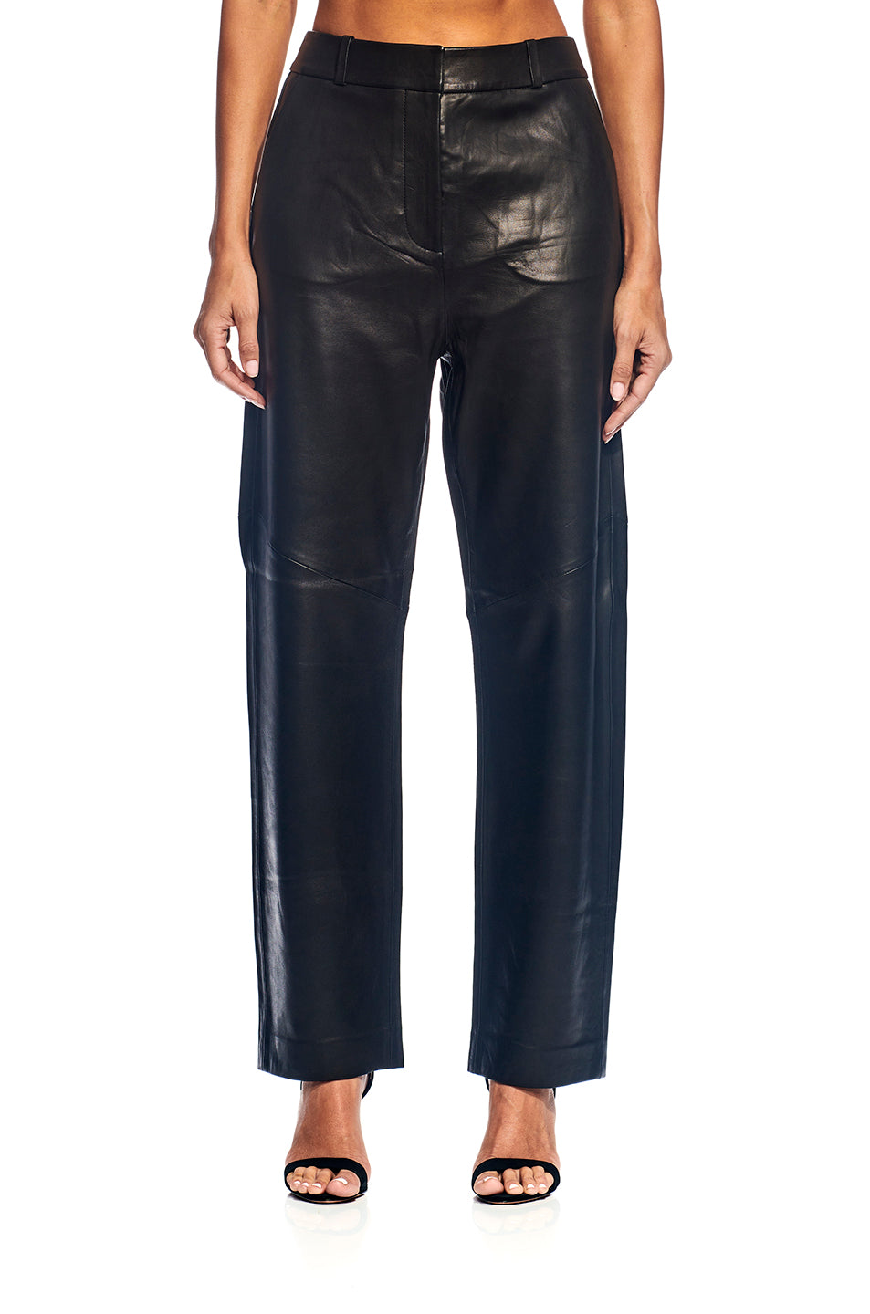 Leather Pleat Trouser