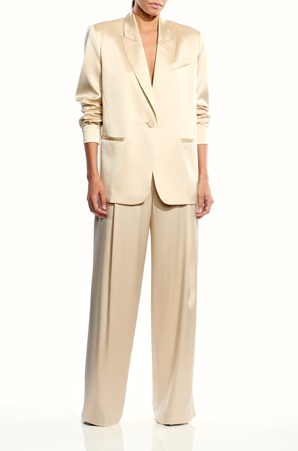 Oversized Silk Blazer