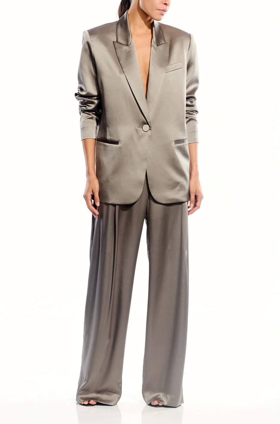 Oversized Silk Blazer