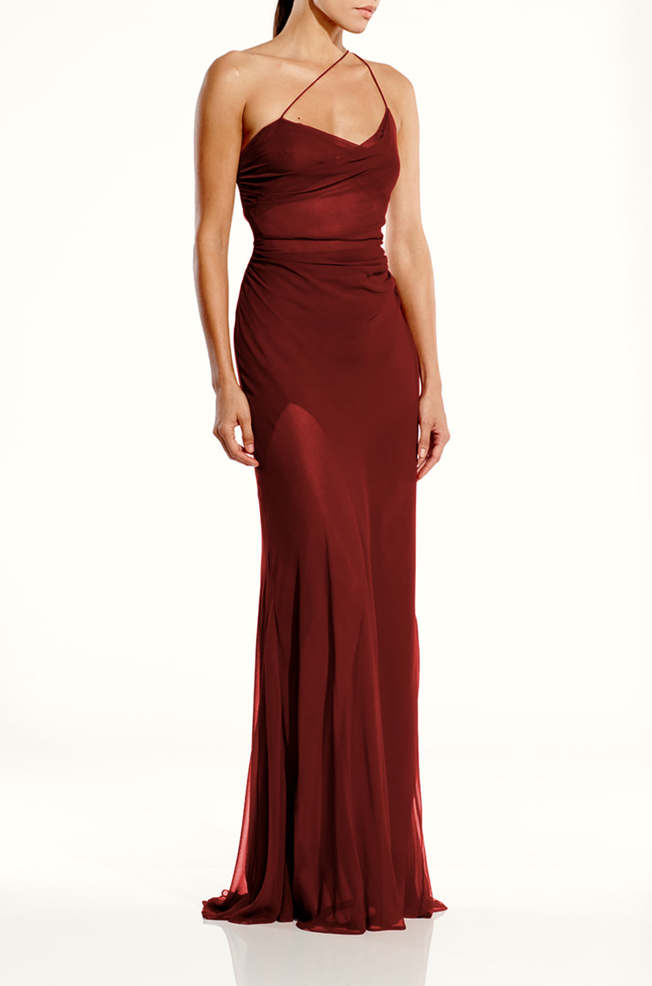 Strappy Diaphanous Gown