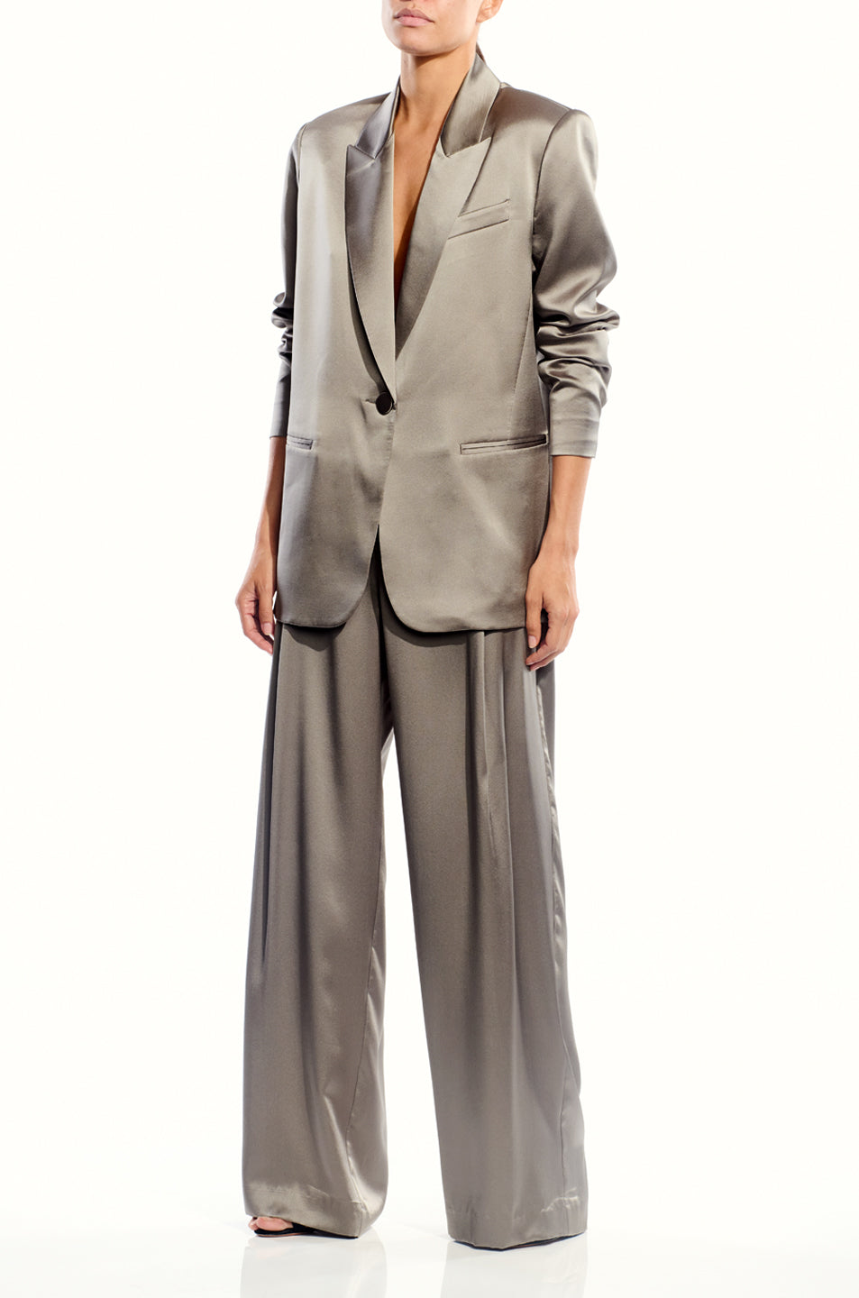 Oversized Silk Blazer