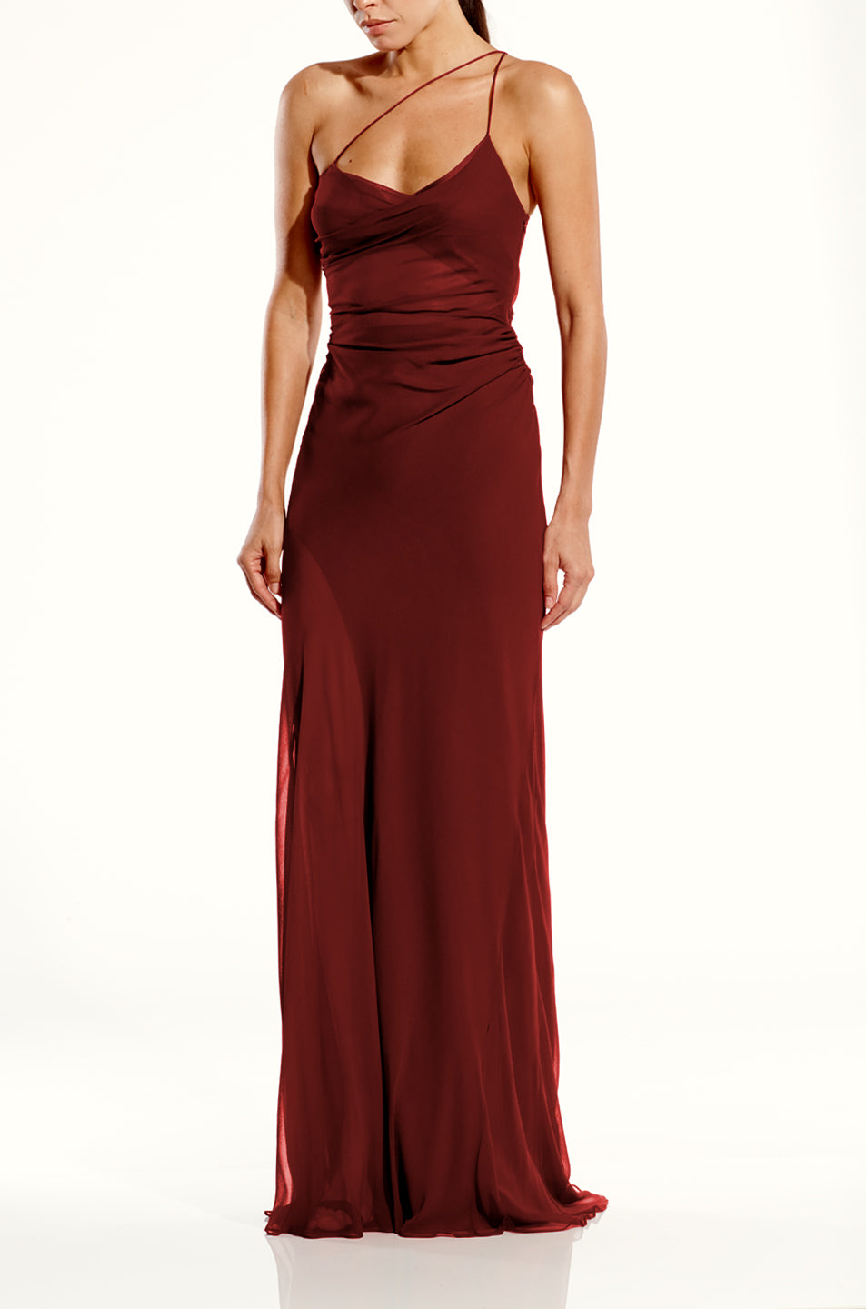 Strappy Diaphanous Gown