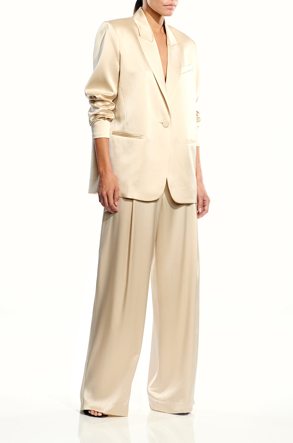 Oversized Silk Blazer