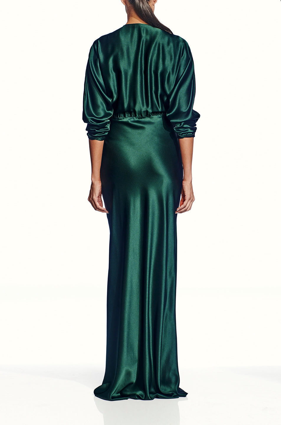 Long Sleeve Wrap Gown