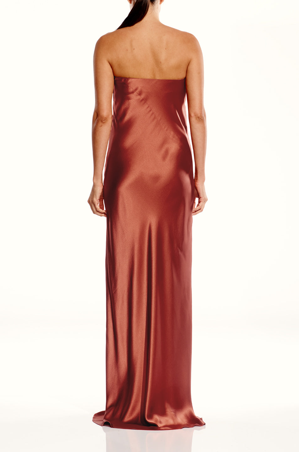 Draped Strapless Gown