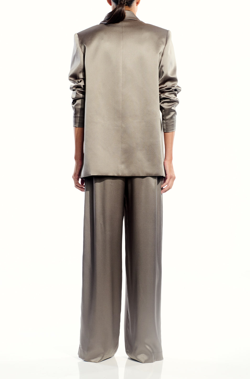 Oversized Silk Blazer