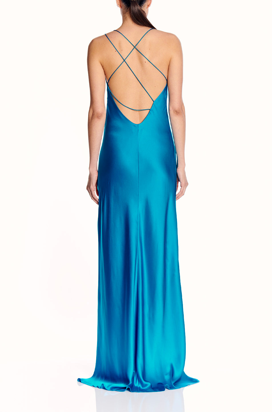 Strappy Bias Gown With Slit